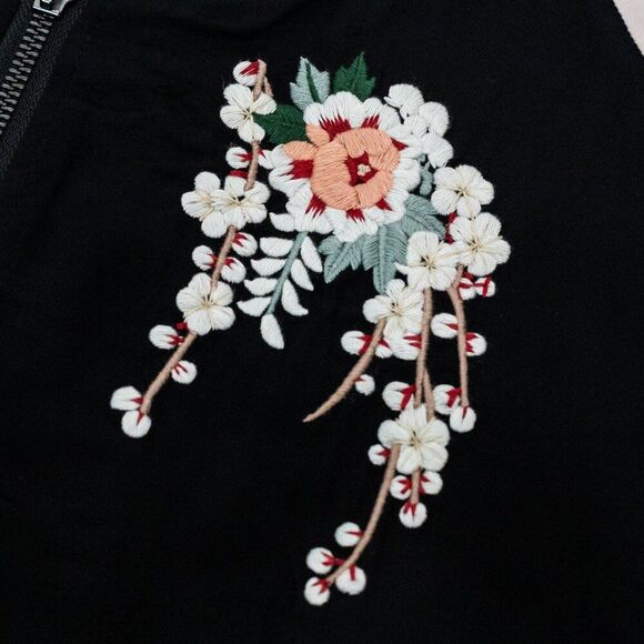 Joie Juanita Floral Embroidered Bomber Pastel Jacket M, TV Celeb Pop Culture - Picture 5 of 11